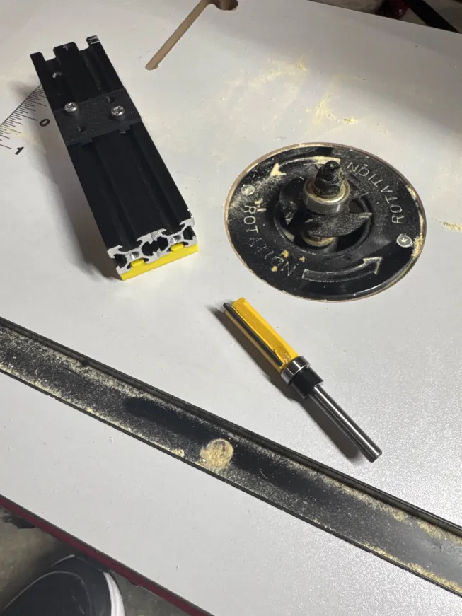 router fixing extrusion ends